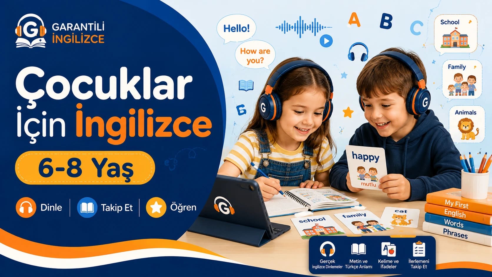 Çocuklar İngilizce · 6-8 Yaş paket görseli